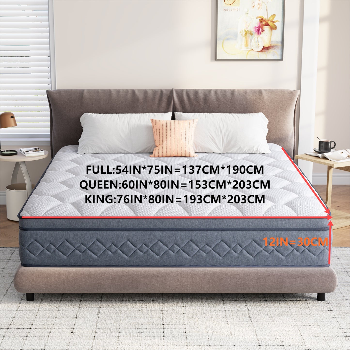 12-Inch Hybrid Mattress Foam Full Size