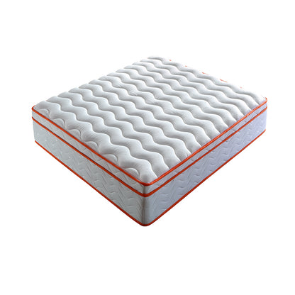 12-Inch Orange Medium Firm Hybrid Mattress【Queen Size】